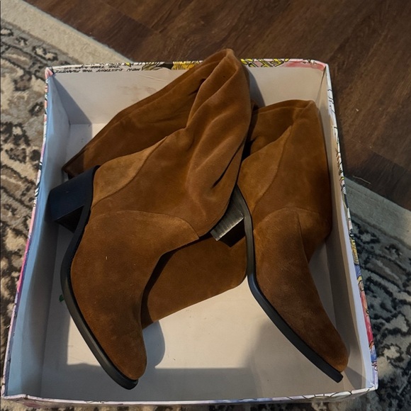 Jeffrey Campbell Ryding Over the Knee Boots Brown Suede Size 6 NWB $240 - Picture 8 of 8